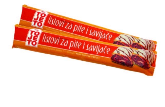 Listovi za pite i savijače 500 g To je to - Akcija u trgovini Bakmaz