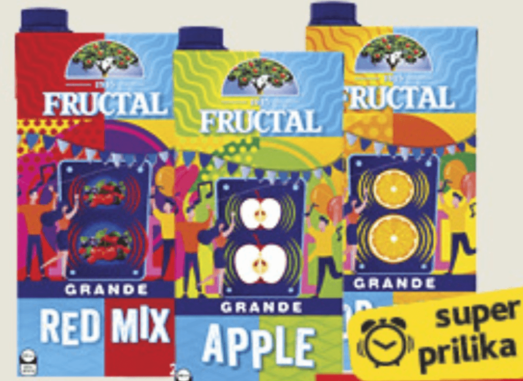 Fructal Classic Negazirano piće 2l - Akcija u trgovini Konzum