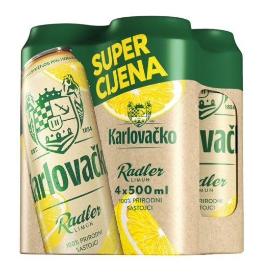 Radler Limun Karlovačko 4 x 0,5 L - Akcija u trgovini Spar