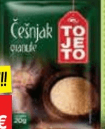 ToJeTo češnjak u granulama 20 g - Akcija u trgovini NTL