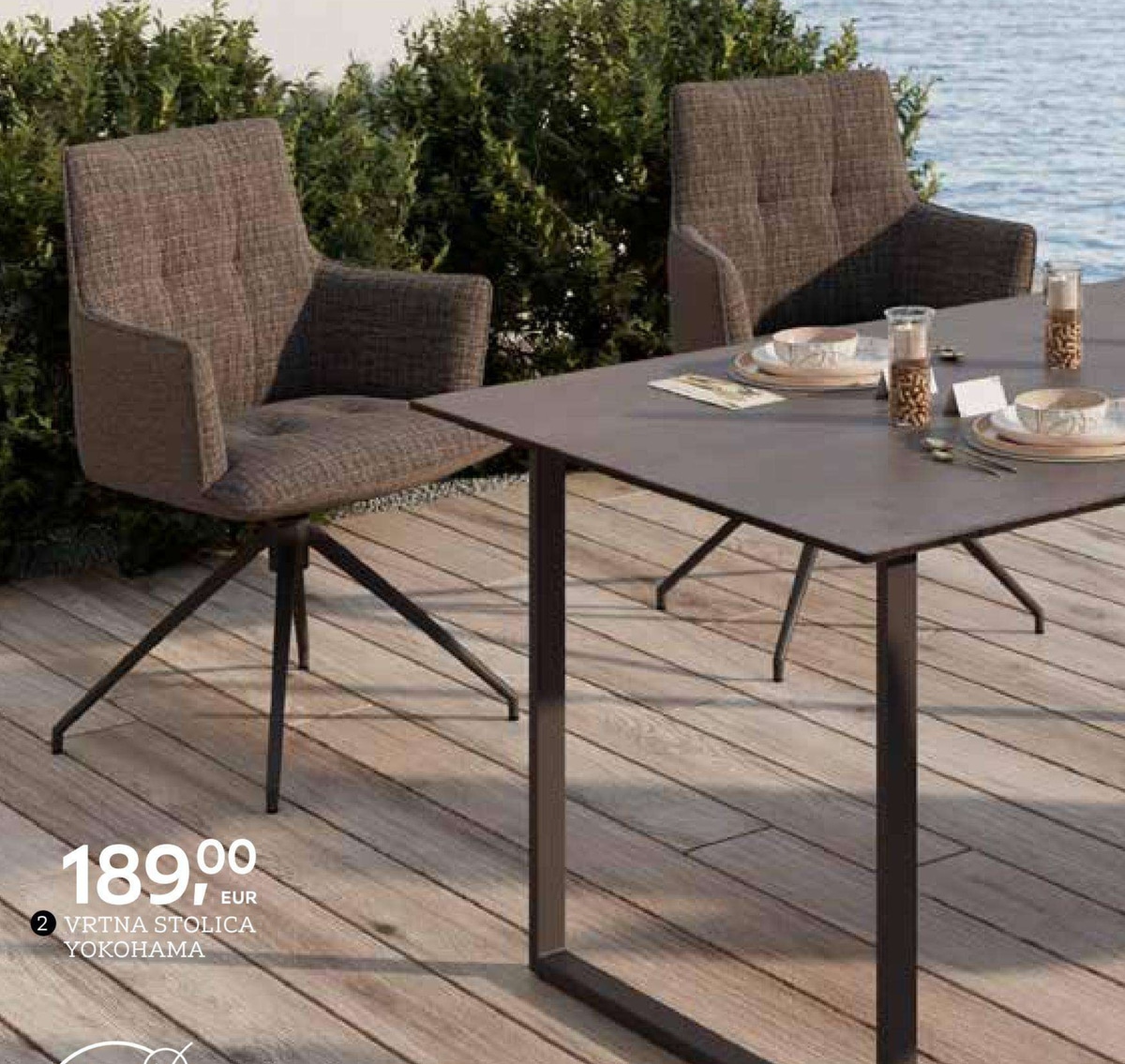 Vrtna stolica Yokohama amalio - Akcija u trgovini Lesnina