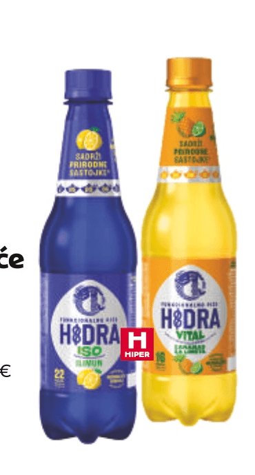 Hidra Izotonično piće 0,5 L - Akcija u trgovini Tommy