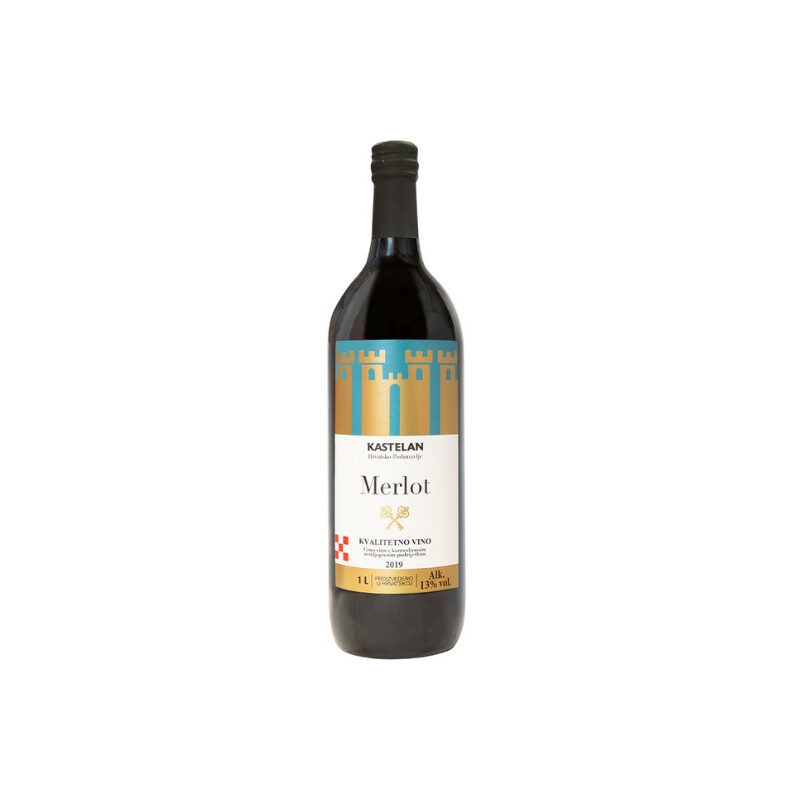 Vino crno merlot 1 l KASTELAN - Akcija u trgovini NTL