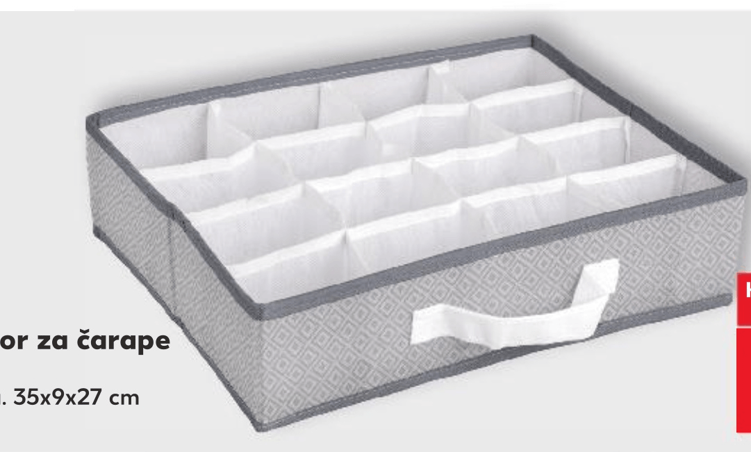 Organizator za čarape - Akcija u trgovini Kaufland