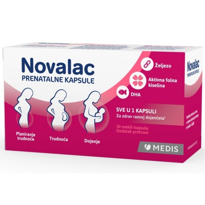 Novalac Prenatalne kapsule 30 kom Akcija u trgovini Dm