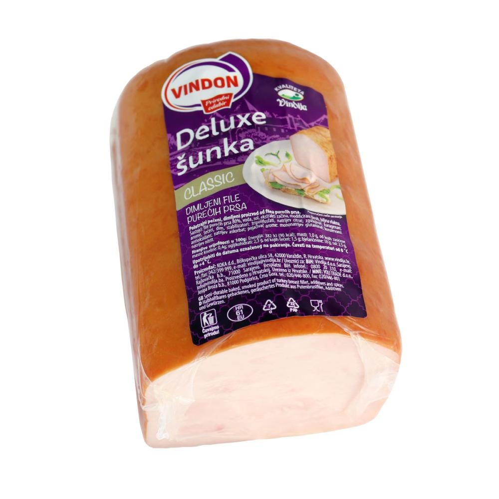 Vindon Pureća šunka De Luxe 1 kg Akcija u trgovini Gavranović