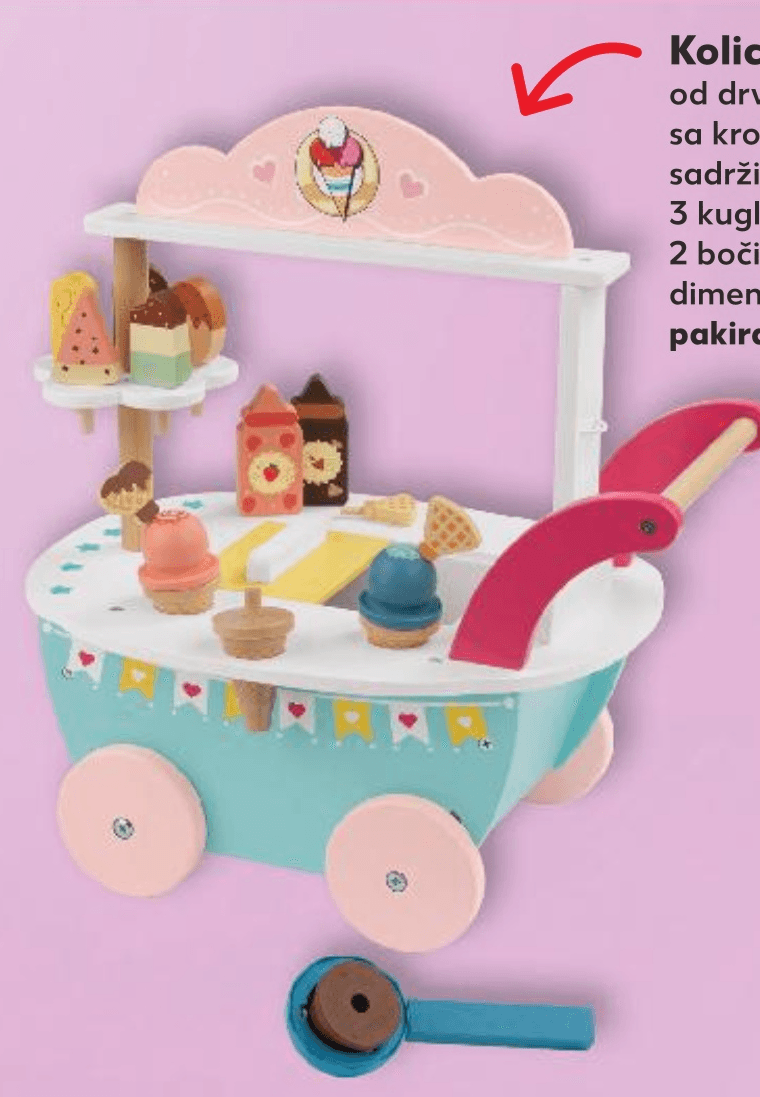 Kolica za sladoled - Akcija u trgovini Kaufland
