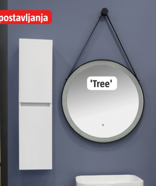 Ogledalo s LED rasvjetom 'Tree' - Akcija u trgovini Bauhaus