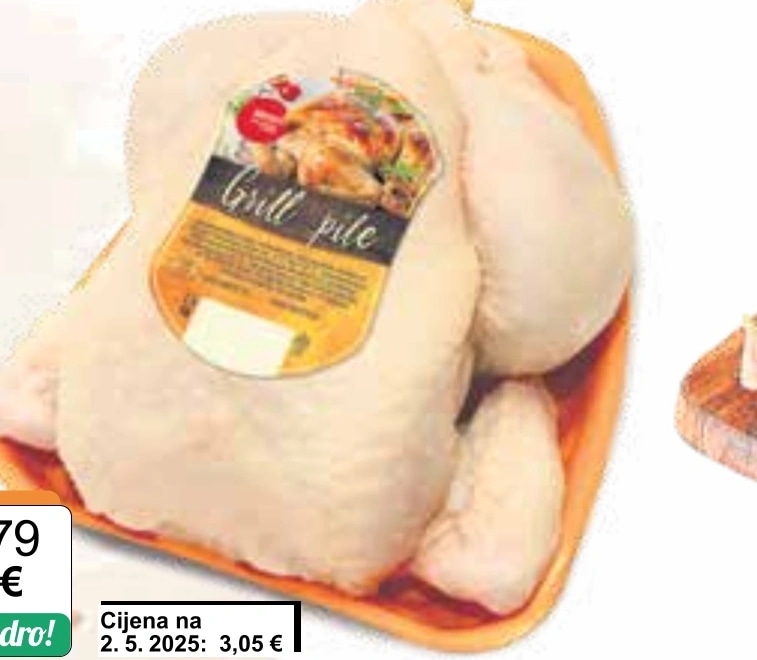 Pile grill na podlošku Perutnina - Akcija u trgovini KTC