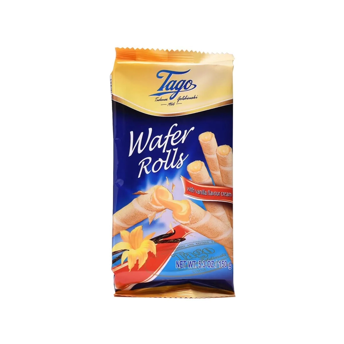 Tago Wafer Rolls Vanilla Cream 150 g Akcija u trgovini Žabac