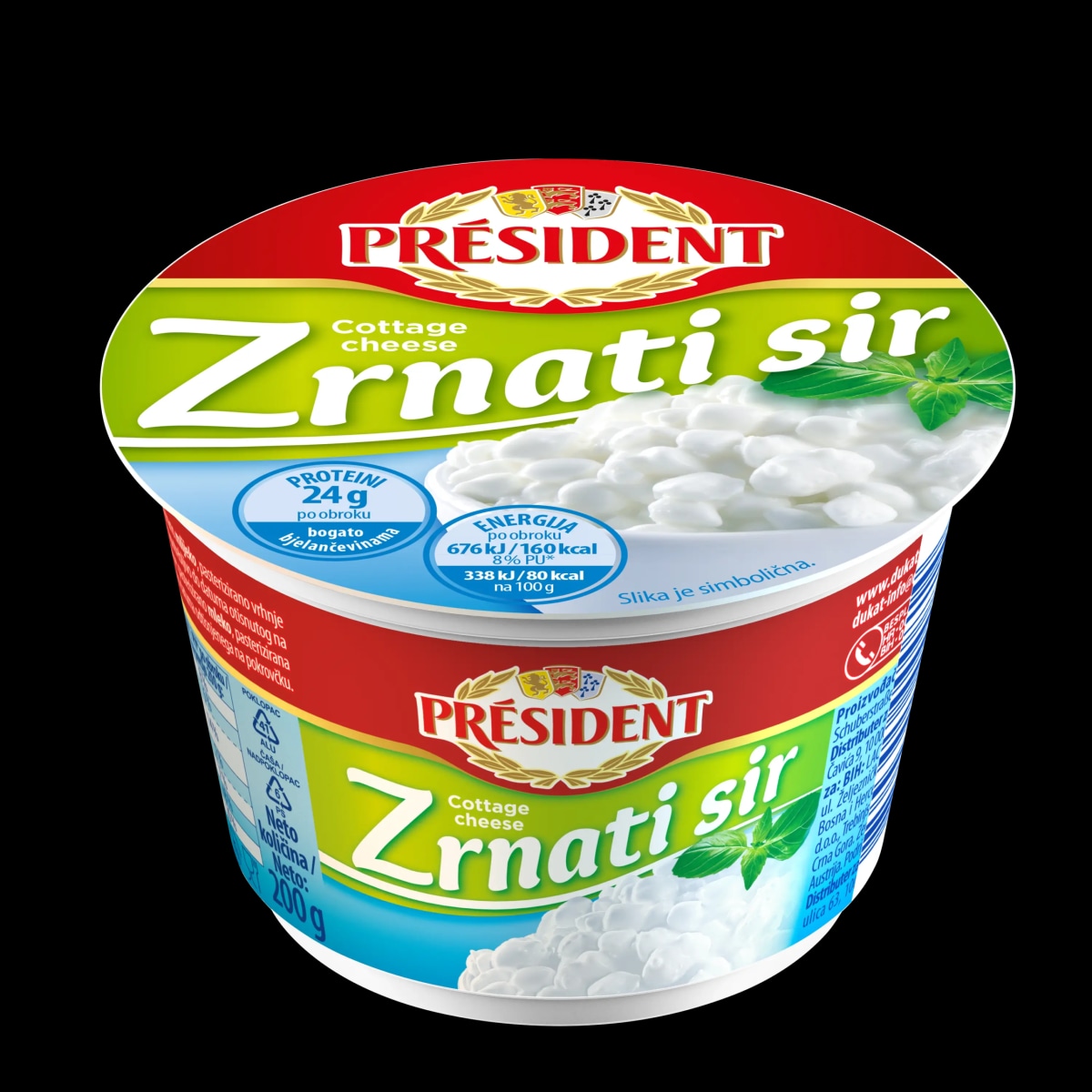 President zrnati sir 200 g Akcija u trgovini Vrutak