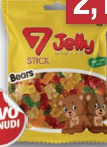 Gumeni bomboni medvjedići 500 g Jelly - Akcija u trgovini NTL