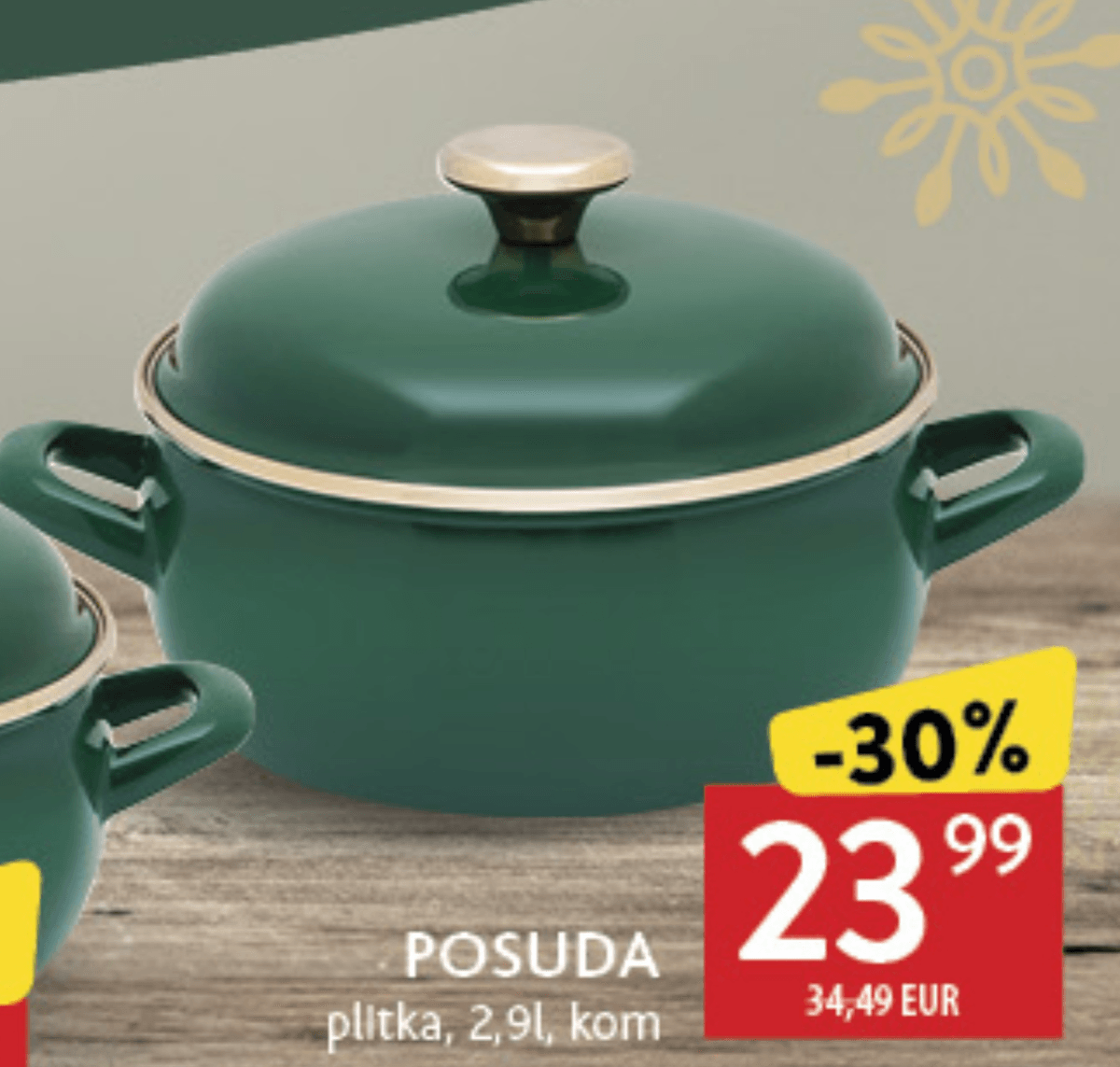 POSUDA plitka 2,9l, kom METALAC - Akcija u trgovini Konzum
