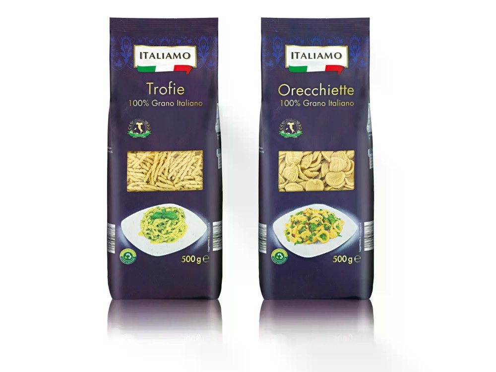 ITALIAMO Orecchiette, maccheroni al ferretto ili trofie 500 g - Akcija u trgovini Lidl