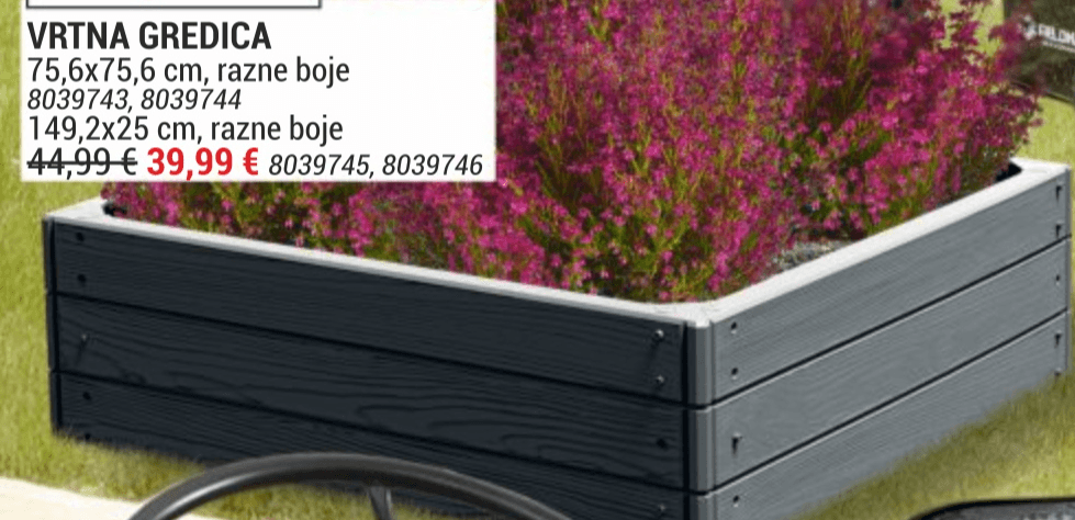 Vrtna gredica - Akcija u trgovini Merkury