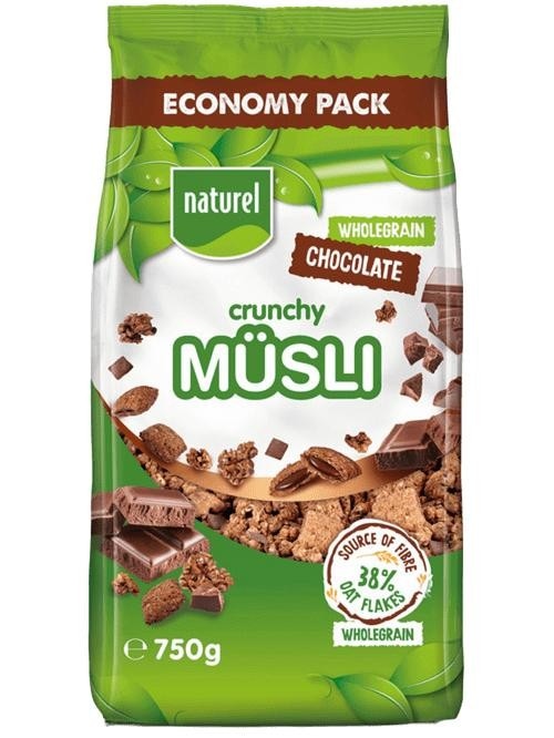 Naturel Müsli choco 750 g Akcija u trgovini Konzum