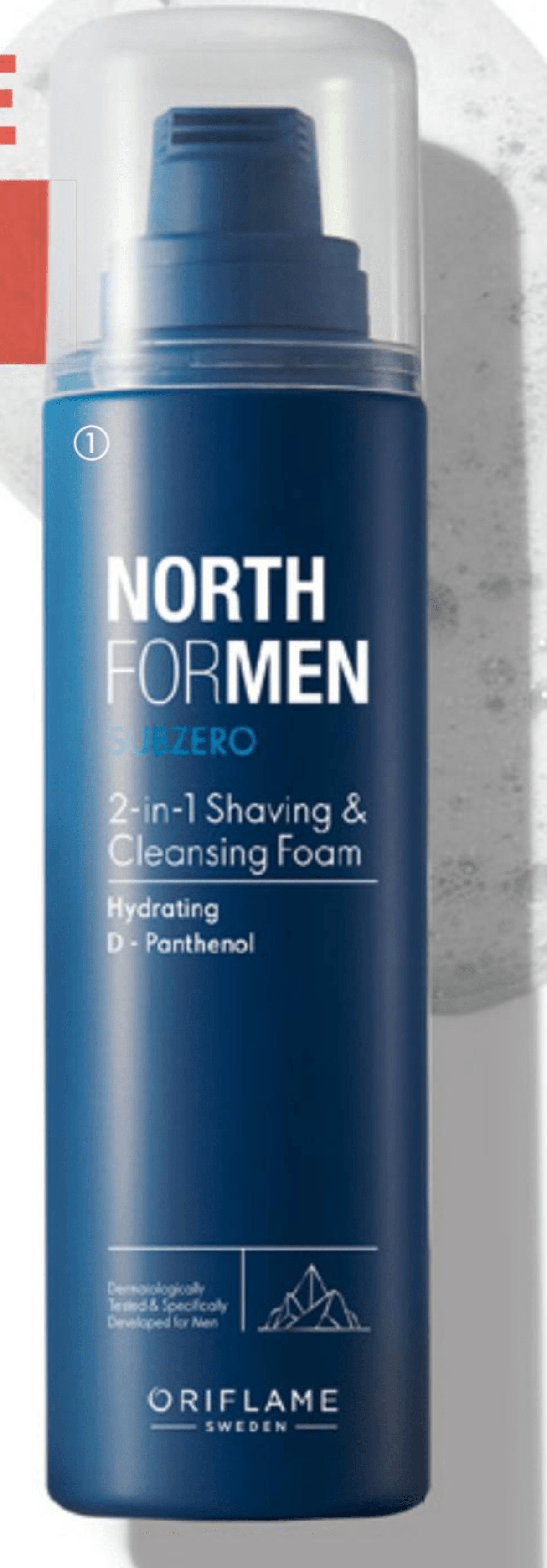 North For Men Subzero 2 u 1 pjena za brijanje i čišćenje 200 ml - Akcija u trgovini Oriflame