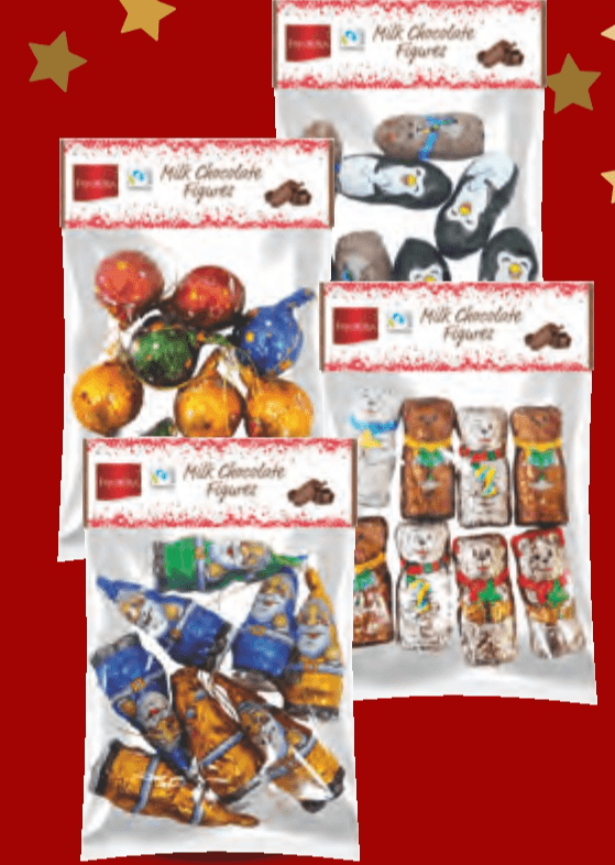 Božićne figurice od mliječne čokolade 100 g Favorina - Akcija u trgovini Lidl