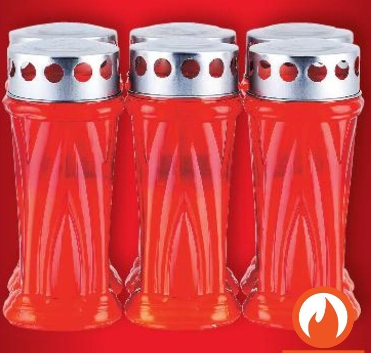 Nadgrobni lampion 6 x 120 g Akcija u trgovini Kaufland
