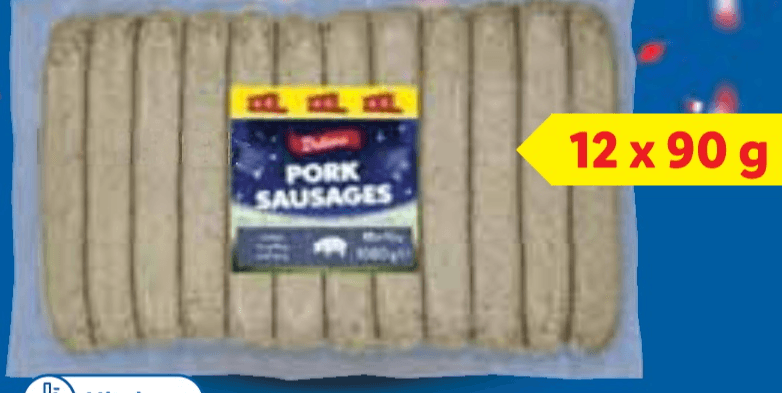 DULANO Kobasica za pečenje XXL 12 x 90 g - Akcija u trgovini Lidl