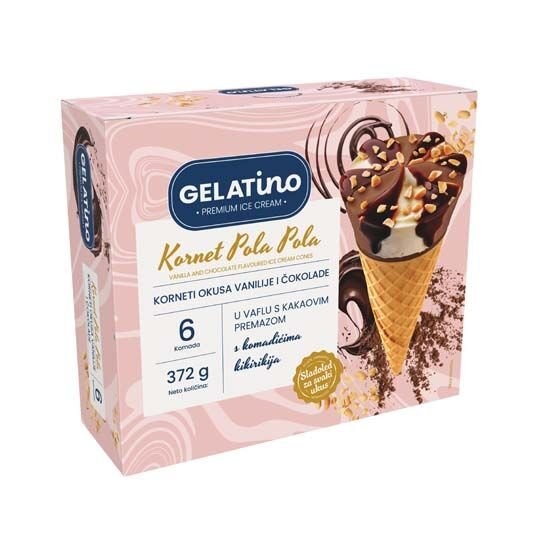 Gelatino Sladoled kornet 6x110 ml - Akcija u trgovini Plodine