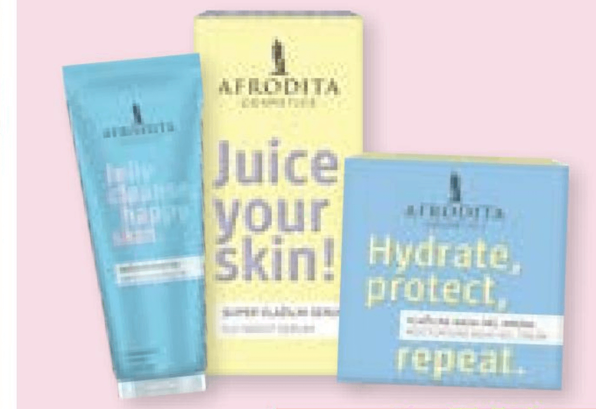 Proizvodi za njegu kože Afrodita - Akcija u trgovini Spar