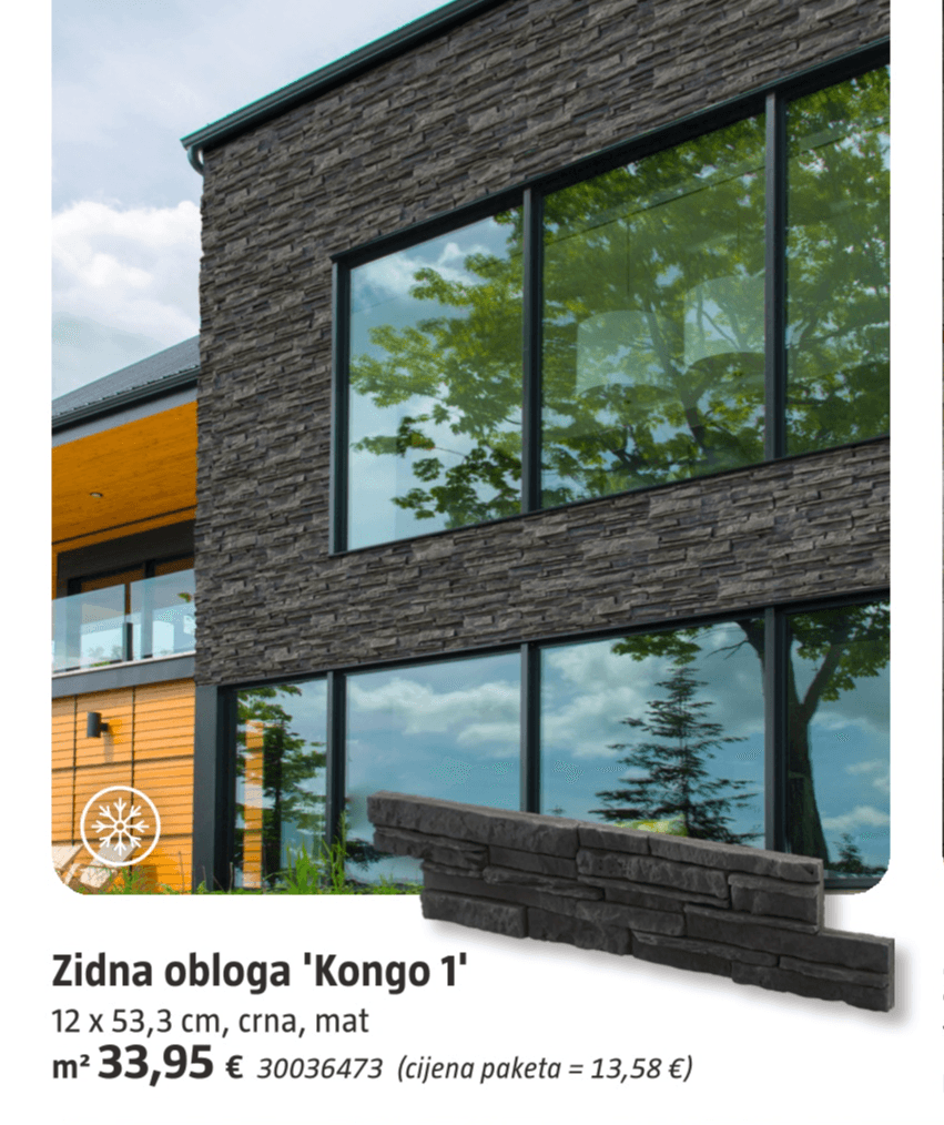 Zidna obloga 'Kongo 1' - Akcija u trgovini Bauhaus