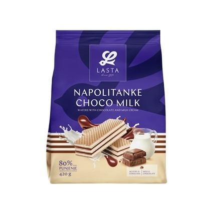 Lasta Napolitanka čoko milk XXL 2 x 420 g - Akcija u trgovini Lidl