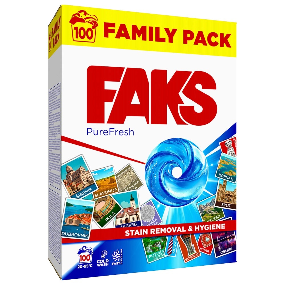 Faks deterdžent za strojno pranje rublja Pure Fresh 5,5 kg / 4,95 L Akcija u trgovini Konzum