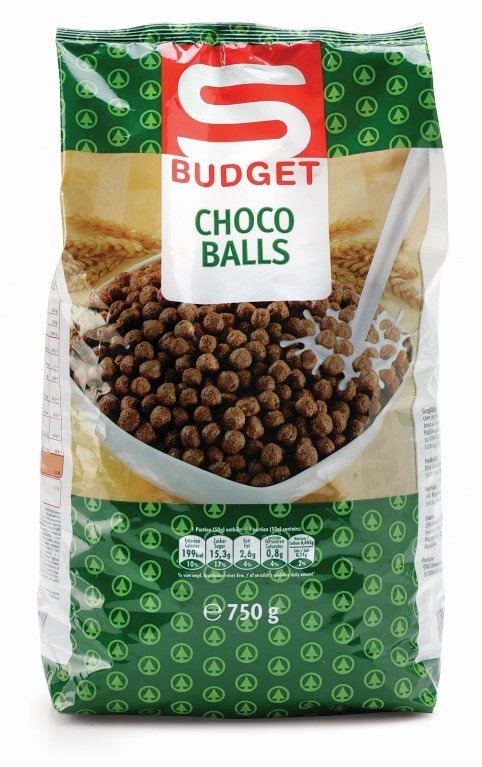 S-Budget Žitarice čokoladne loptice 750 g - Akcija u trgovini Spar