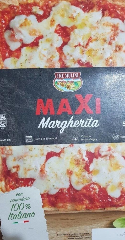 Maxi Pizza Margherita 560 g Tre Mulini - Akcija u trgovini Eurospin