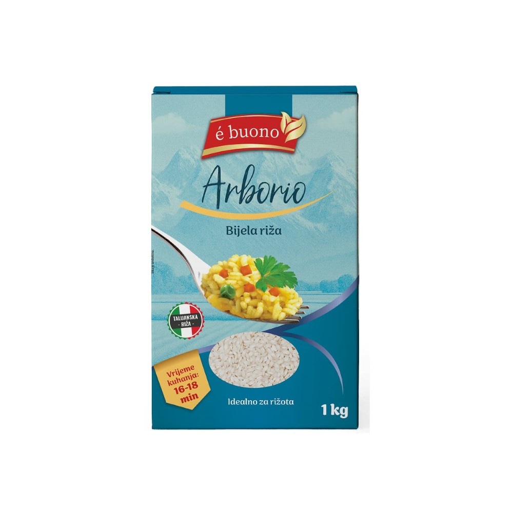 E Buono Arborio riža 1 kg Akcija u trgovini Ribola