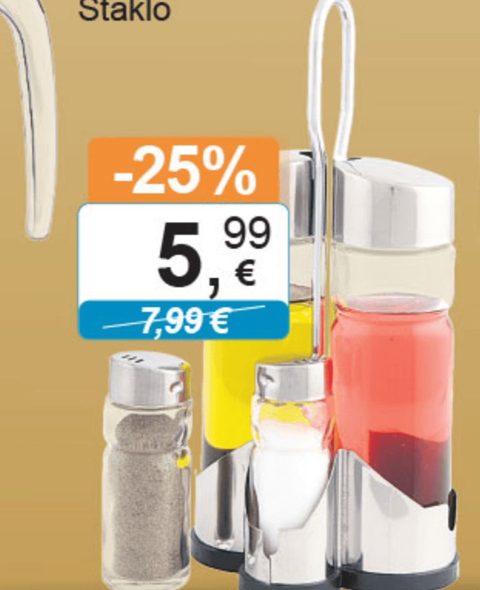 Set za začine 5 kom/set - Akcija u trgovini KTC