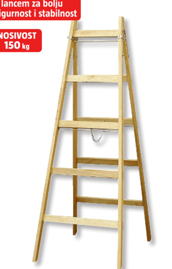 Drvene ljestve - Akcija u trgovini Bauhaus