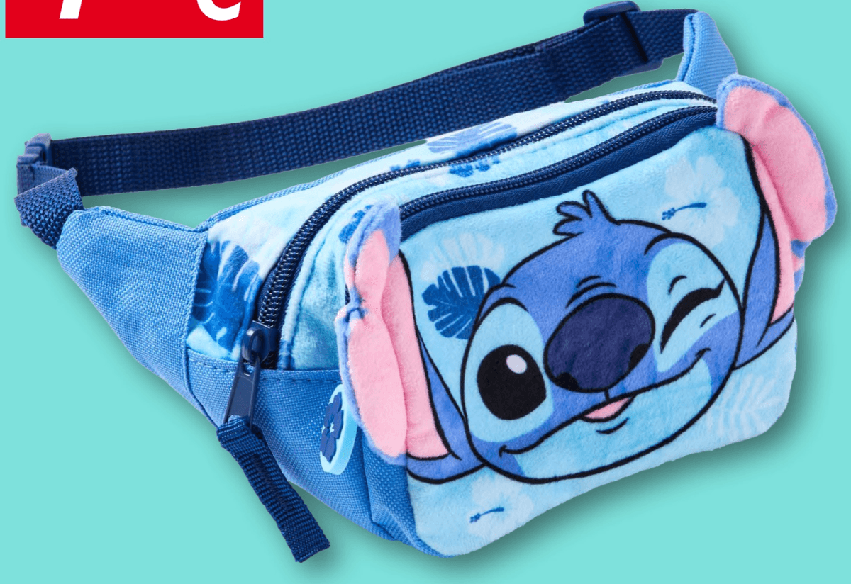 Dječja torbica za oko struka Stitch cca. 11 x 5,5 x 26,5 cm Disney Stitch - Akcija u trgovini Kik