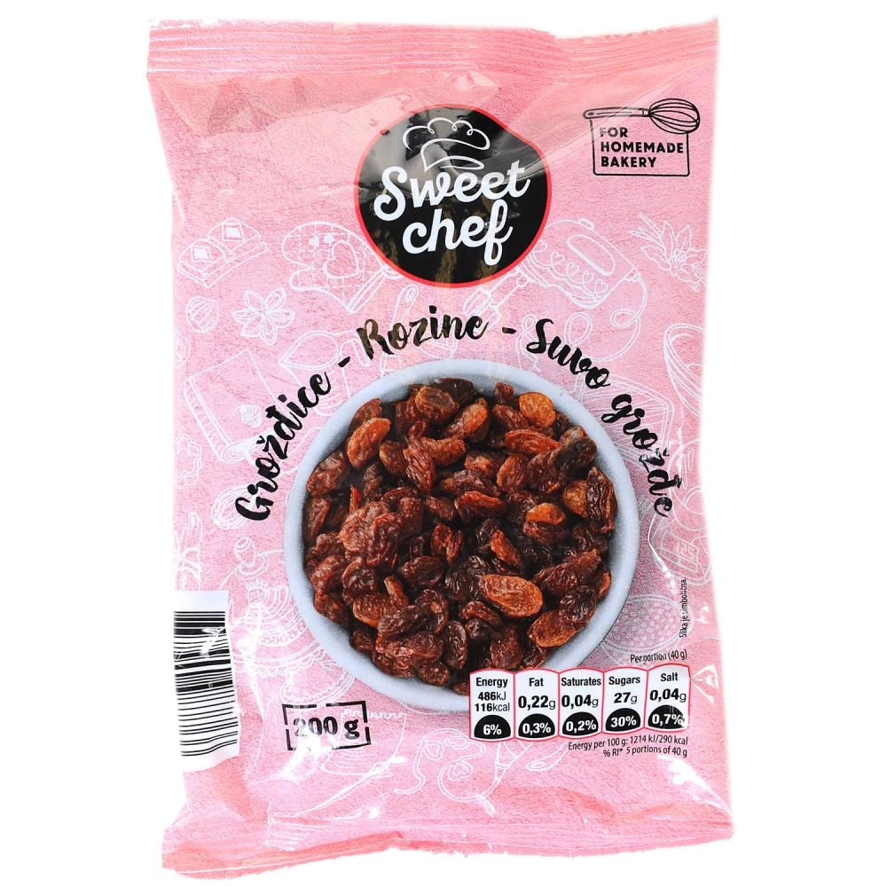 Sweet Chef Suho grožđe 200g - Akcija u trgovini Konzum