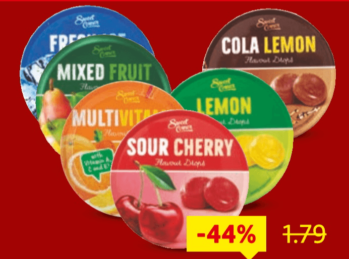 Sweet Corner Tvrdi bomboni u limenci 200 g - Akcija u trgovini Lidl