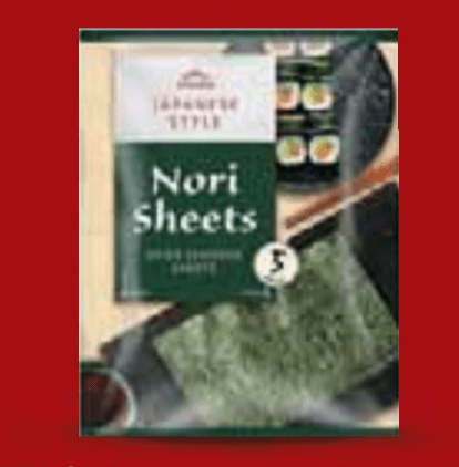 VITASIA Nori listovi 5 kom - Akcija u trgovini Lidl