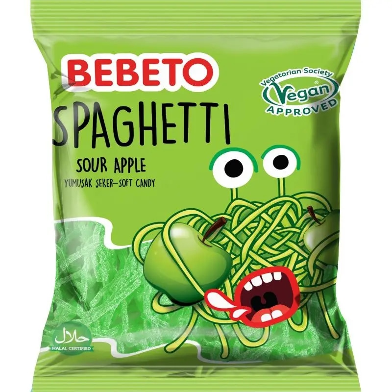 Bebeto Sour Apple Spaghetti 80 g - Akcija u trgovini NTL