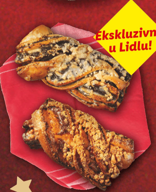 Pletenica od dizanog tijesta 500 g - Akcija u trgovini Lidl