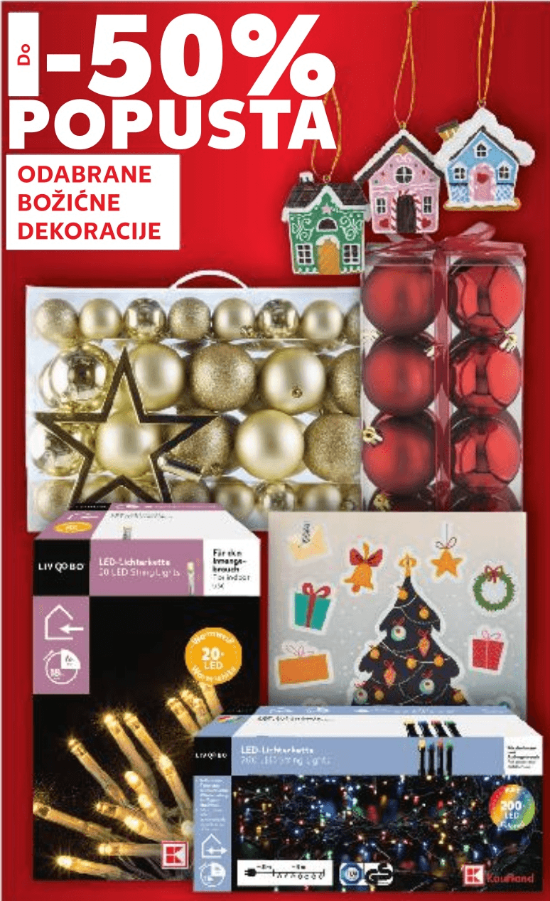 Odabrane božićne dekoracije - Akcija u trgovini Kaufland