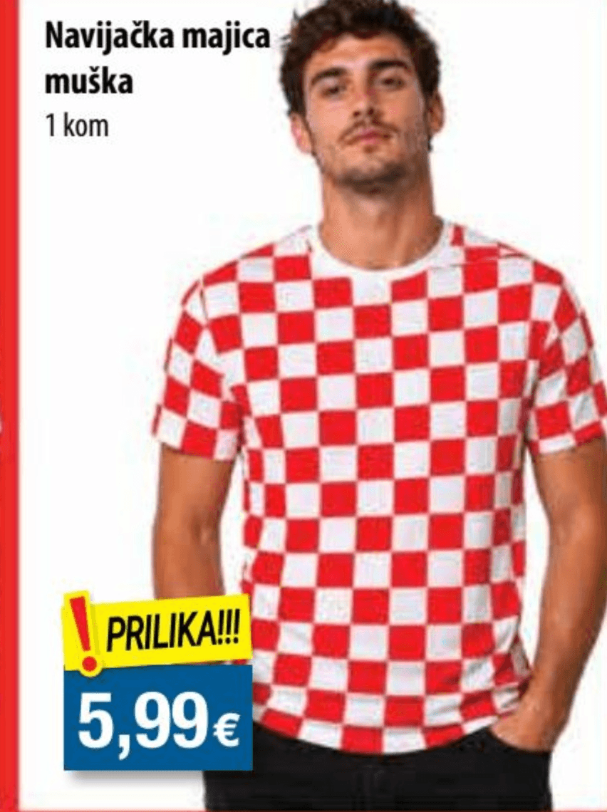 Navijačka majica muška 1 kom - Akcija u trgovini NTL