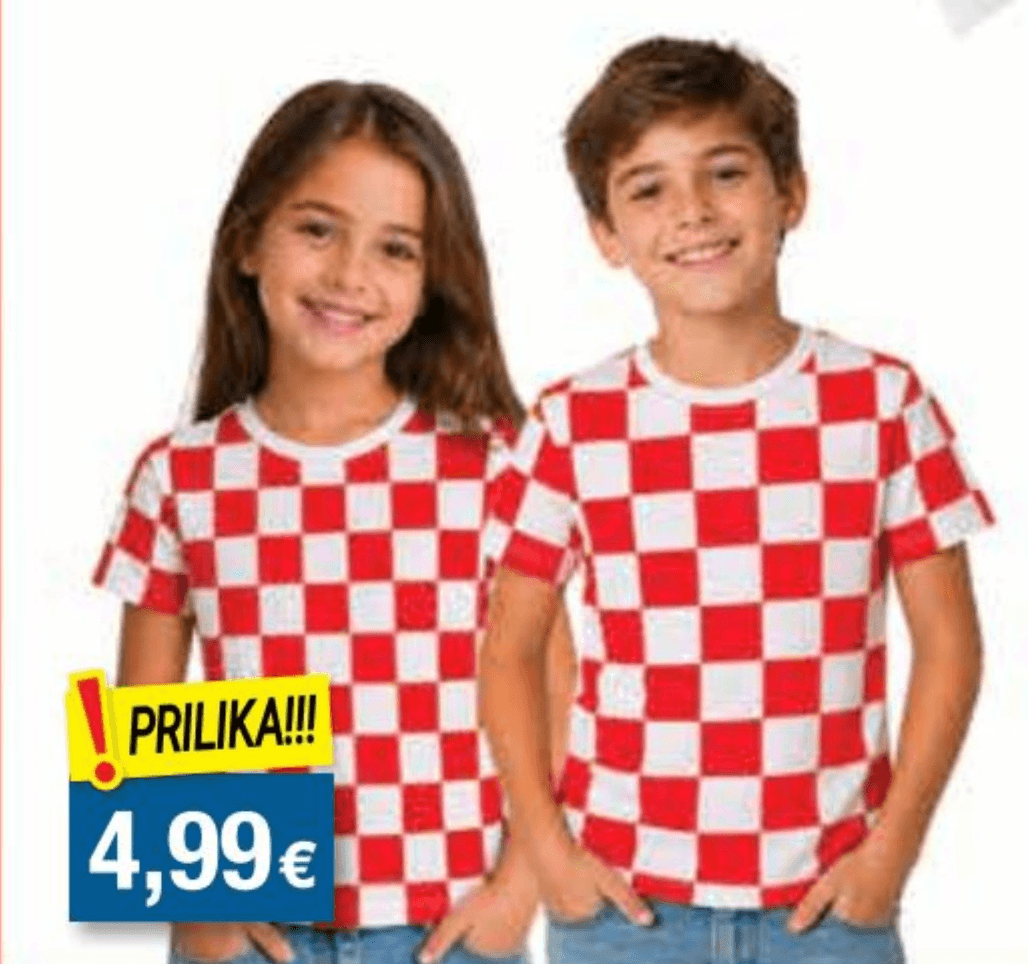 Navijačka majica dječja 1 kom - Akcija u trgovini NTL