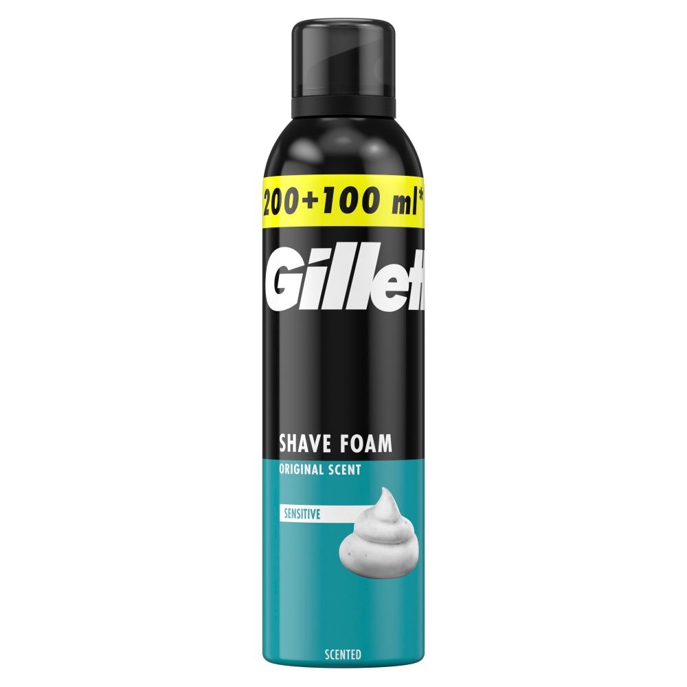 Gillette Pjena za brijanje 200ml, 200+100ml - Akcija u trgovini Konzum