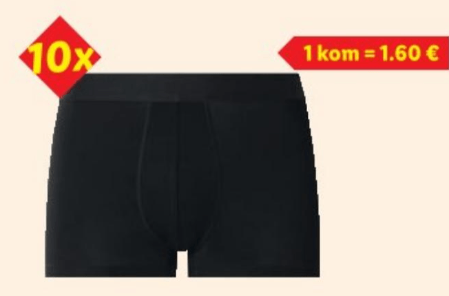 Esmara Men Muške bokserice 10 komada u setu Akcija u trgovini Lidl