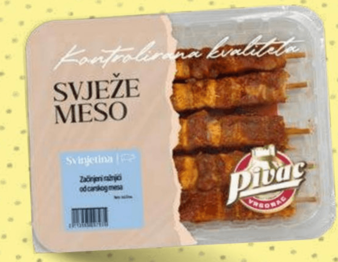 Začinjeni ražnjići od carskog mesa 530g Pivac - Akcija u trgovini Pivac
