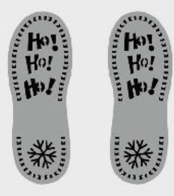 Šablona otisak stopala cca. 12,5x33 cm - Akcija u trgovini Kaufland