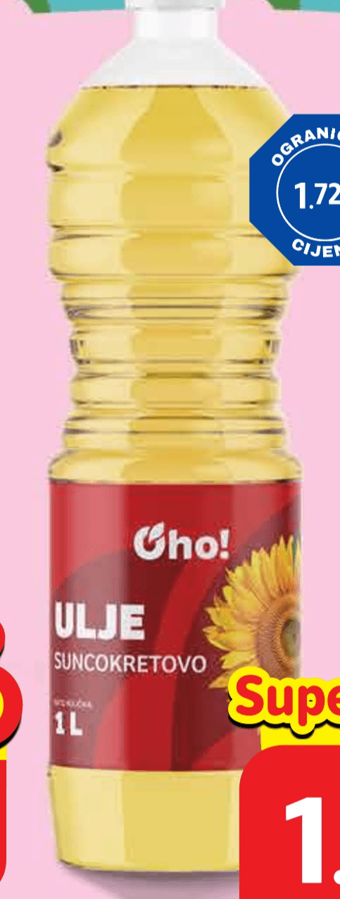 OHO! Suncokretovo ulje 1 L - Akcija u trgovini Plodine