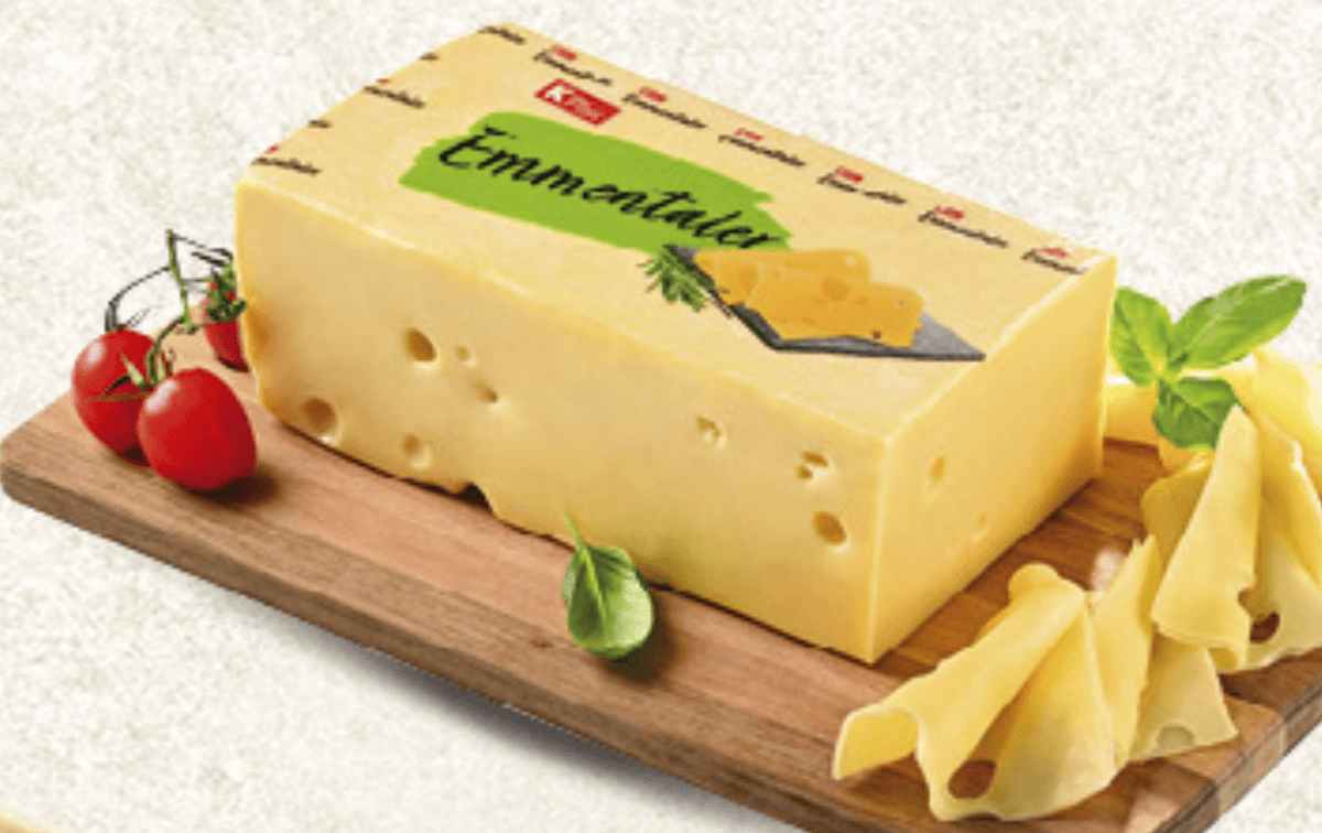 K Plus Emmentaler sir 1 kg Akcija u trgovini Konzum