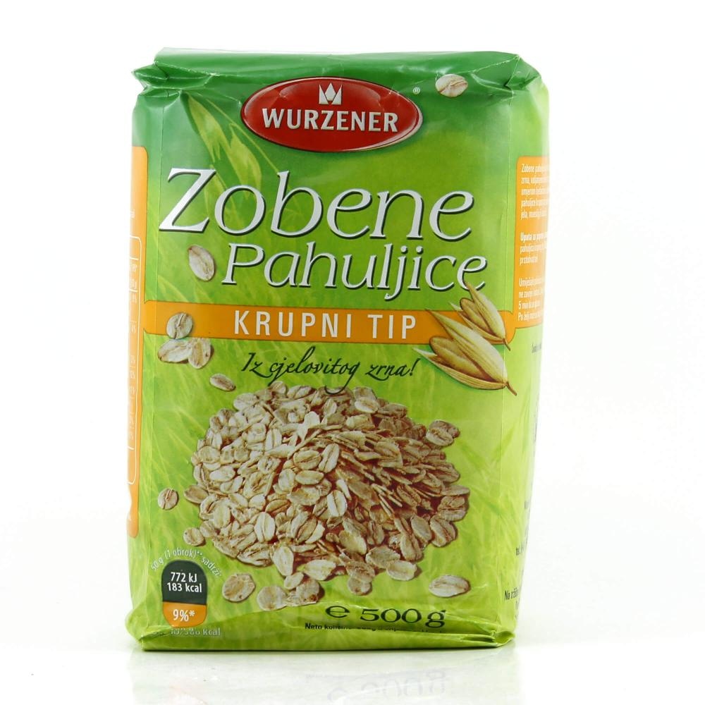 Pahuljice zobene krupne 500 g WURZENER - Akcija u trgovini NTL
